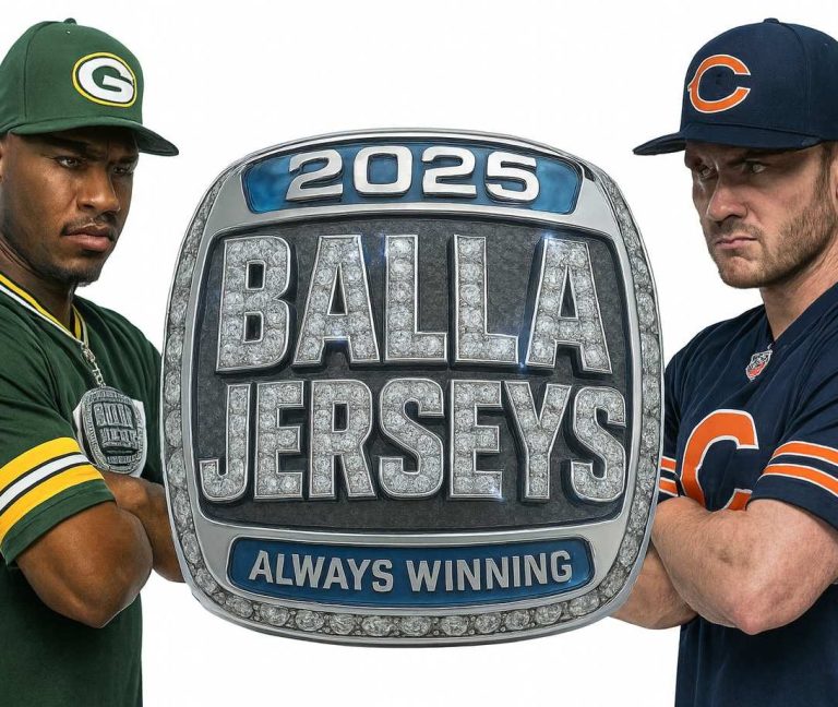 “Balla Jerseys logo – premium NFL, NBA, MLB, and NHL sports jerseys and fan apparel” Balla Jerseys is an online sports apparel brand offering premium, authentic jerseys for football, basketball, baseball, and hockey fans.